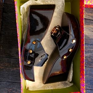 Tory Burch, Black, Sz 7, Slides/Wedge